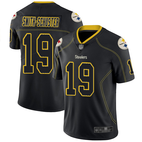 Men Pittsburgh Steelers Football #19 Limited Lights Out Black JuJu Smith Schuster Rush Nike NFL Jersey
